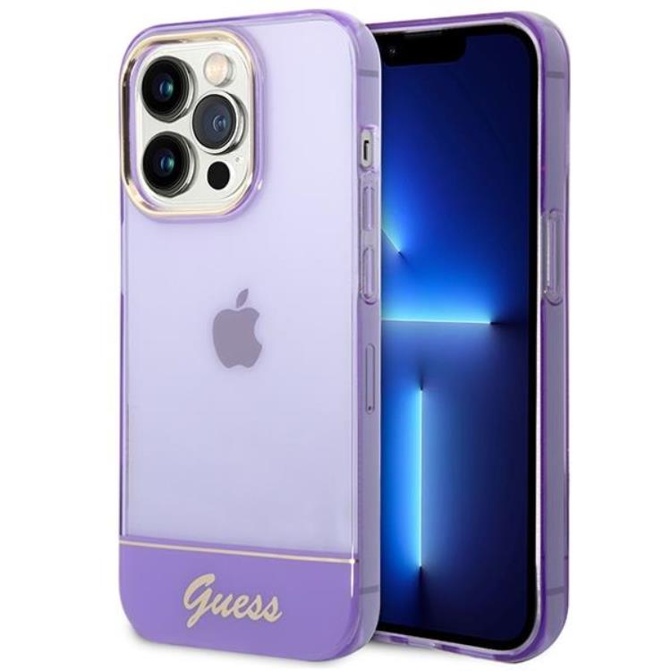 GUESS iPhone 14 Pro Skal Translucent - Lila